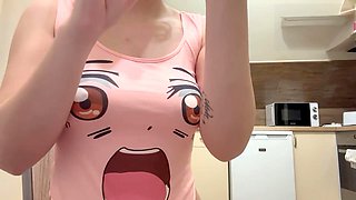 I speak Hungarian and try out a dildo with my pussy