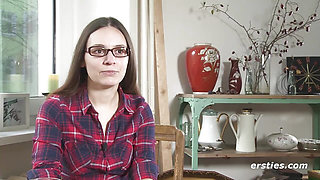 Ersties - In Doggy with Vibrator - Lena makes herself tremble