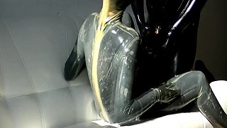 Extreme fetish latex play