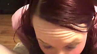 Girl Loves to Smell and Sniff His Hard Cock as She Sucks Deep and Takes Cum on Her Face