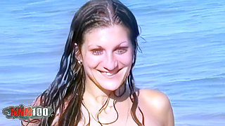 Alys Rebel: Nice Teen Brunette Alys Rebel Removing Clothes