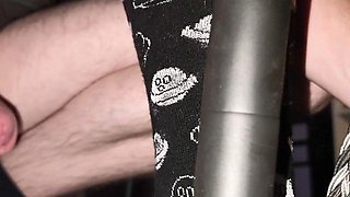 I Ride One of My Dildos on Elastic Fuck Stool