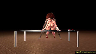 Helen Doggy in the Office Desk