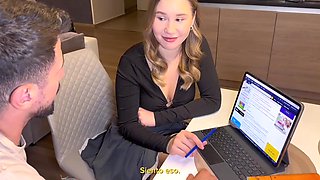 Blonde Teacher's After-Class Forbidden Passion