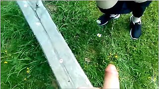 Open Countryside Risky Fuck & Blowjob