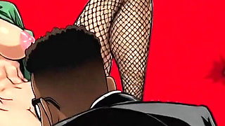 American MILF 2: Married Housewife and Two Big Black Cocks. Cartoon. Comic