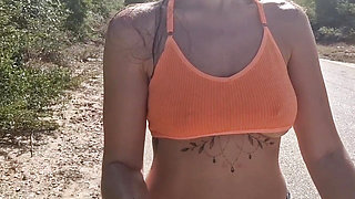 I flash my tits in public in the Caribbean and pee on the sidewalk