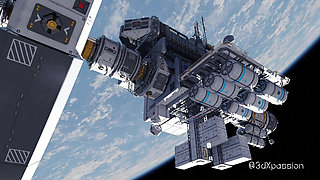 Nexus 3 Orbit Meta. 3D Animation Fuck on a Space Station with Sexy Blonde