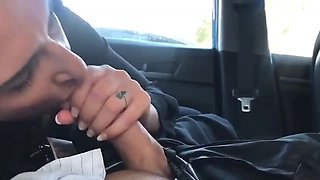 Car BJ with Princess Poppy - Cum Sprayed in Her Hair