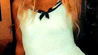 Blonde Slut Dancing