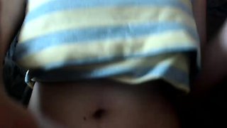 Sweet beauty masturbating on webcam close up