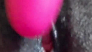 Stimulating My Clit with Vibrator Intense Squirting Orgasms