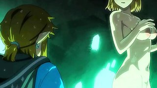 Zelda's Sexual Date at the Royal Pool: A Lustful Visitor Brings an Unexpected Twist! HENTAI Parody