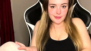 Big Boobed Blonde Masturbates With A Dildo In The Bathroom