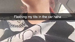 Snapchat Hoe Public Car Masturbation