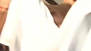 Sexy latina is having a shower