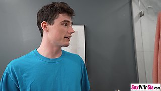 Skinny stepsister fucks stepbrother