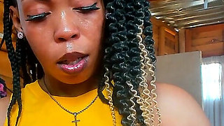 Foot Fetish, Toes Close-up, Black Mistress Jerk off Instructions Count-down, Big Ass Clapping and Twerking...