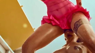 Tight Pussy Judy Gets Dildo’d by Panam’s Mouth as She Rides a Hard Thicc Dildo