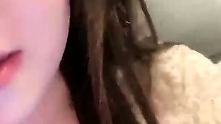 Amateur asian teen licks ass and sucks cock