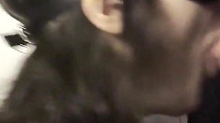 Horny Slut Sucking Dick and Taking a Facial at the Gloryhole