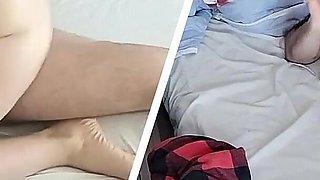 Crazy Sex in the Bedroom with a Hot Amateur Couple.