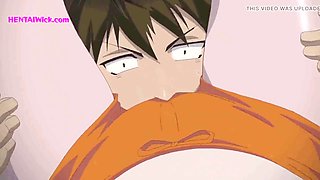 Accidental face sitting and gonzo pussy eating in uncensored hentai
