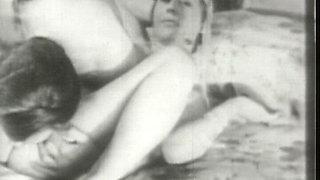 Amateur Vintage Video with Passionate German Lady