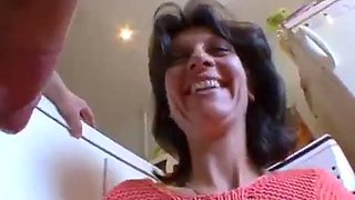 French Mature fucks in small place: Blowjob, Amateur  Anal Porn