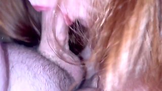 Big Ass Amateur Redhead In Lingerie Squats On It Until I Cum Twice - Double Creampie