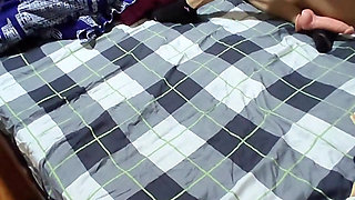 Stepfather discovers his stepdaughter playing with a dildo in her room