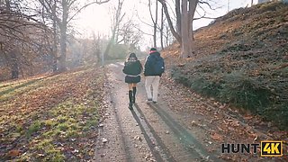 Hunt4k. kawaii japanese tourist with Big Boobs is smoking stranger's dick in the corner