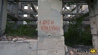 Hunt4k. crazy russian hooker doesn\u2019t care about her boyfriend and fucked a stranger in public