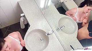 German Bbw Step Sister Seduce To Fuck In Bathroom By Br
