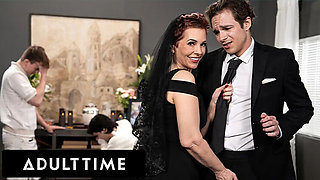 Hot Tattooed MILF Ruby Lynne Gets Fucked Hard by Big Dick Stud While Hubby's at Funeral - Jayden Marcos Pounds Her Rough!