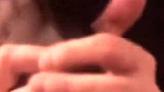 Foot massage by a slave