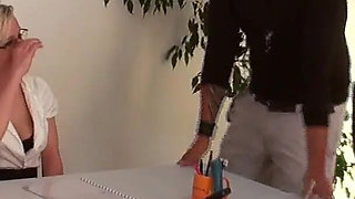 French Cutie Britney Fucks Her Boss on the Desk for a Job