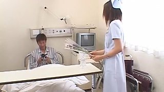 Exotic Japanese model Jun Kiyomi in Horny Nurse JAV movie