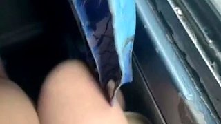 two sisters being sensual on the bus for the camera 84412582