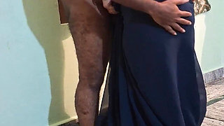 Wife in Saree Sex with Neighbour