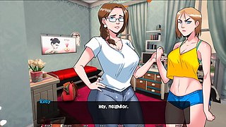Visual novel adventure with Misskitty2k in a dawn scene filled with steamy action