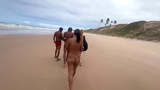 Homies go to the naked beach to give it to the super-fucking-hot fellows.