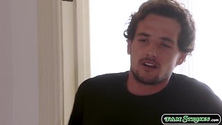 Sexually Attractive stepmom suck and got laid by stepson