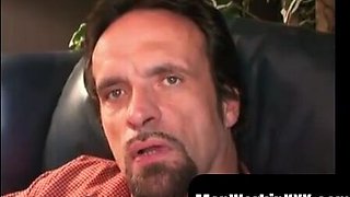 MenWorkinXXX.com - Aged dude relishes in jacking off his furry meaty man rod alone