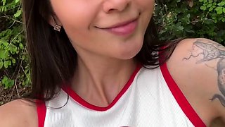 Amateur teen outdoor sex