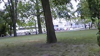Teen Naked in the Streets of Budapest
