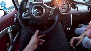Threeway Car Sex Pounding On Public Streets