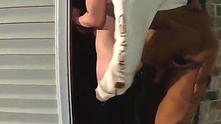 Curvy chick summons Halloween dude who gives her his hard cock