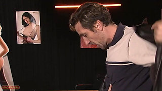 Perfect Strict Office MILF in Stocking and Suspenders