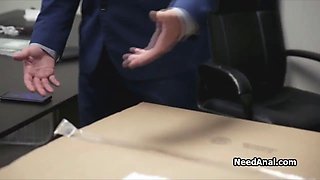 Unboxing and fucking an anal bride to be